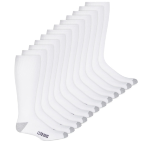 Club Room Mens 12-Pack Over the Calf Foot Tube Socks White Shoe Size 7-12 - Picture 1 of 1